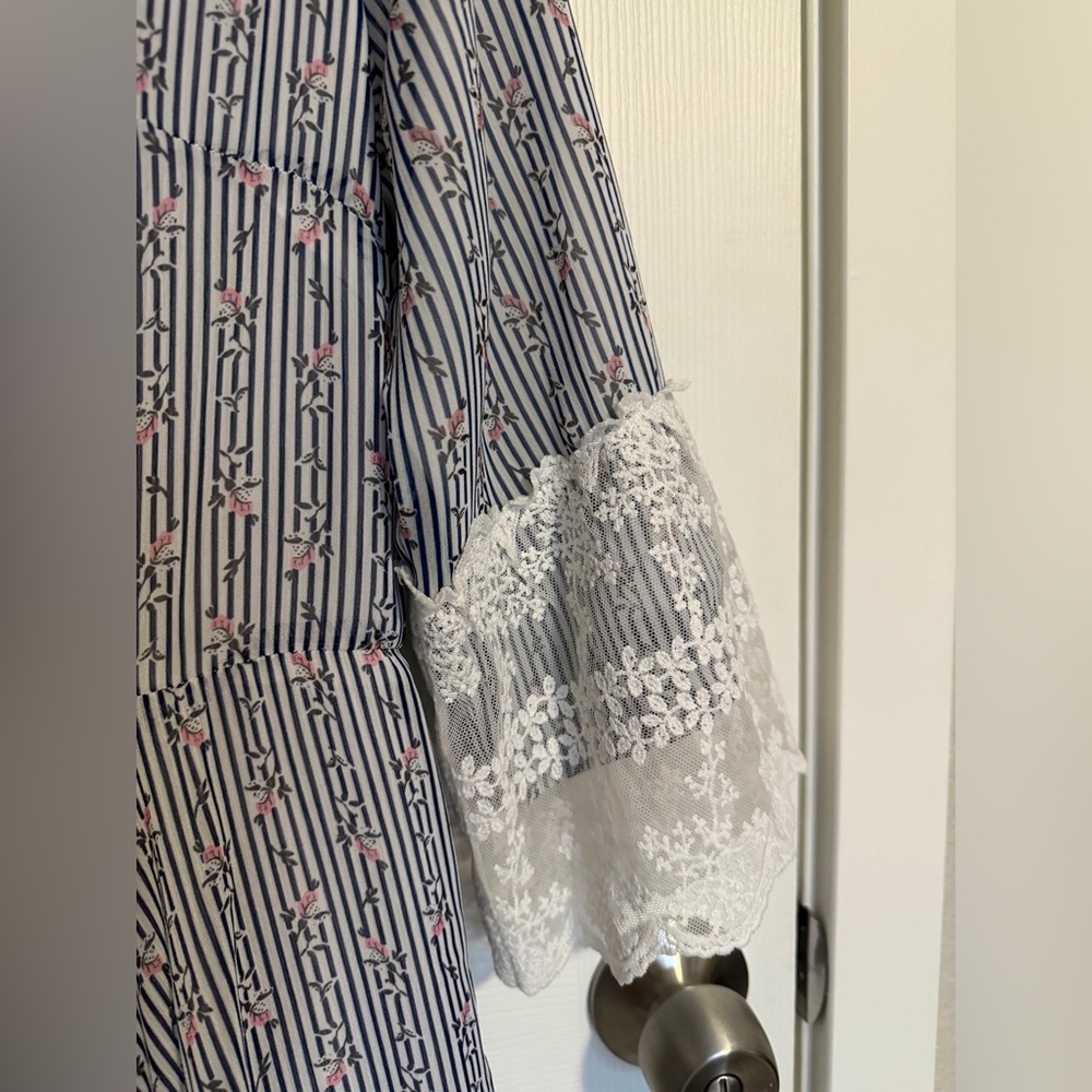 Dainty Jewells Lace Tiered Midi Dress Size M Modest Feminine Romantic - Picture 4 of 7